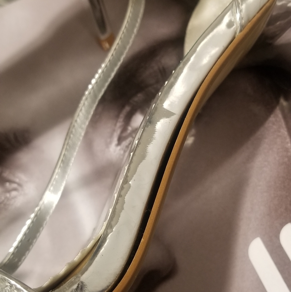 Silver Party Dress Shoes Size 11